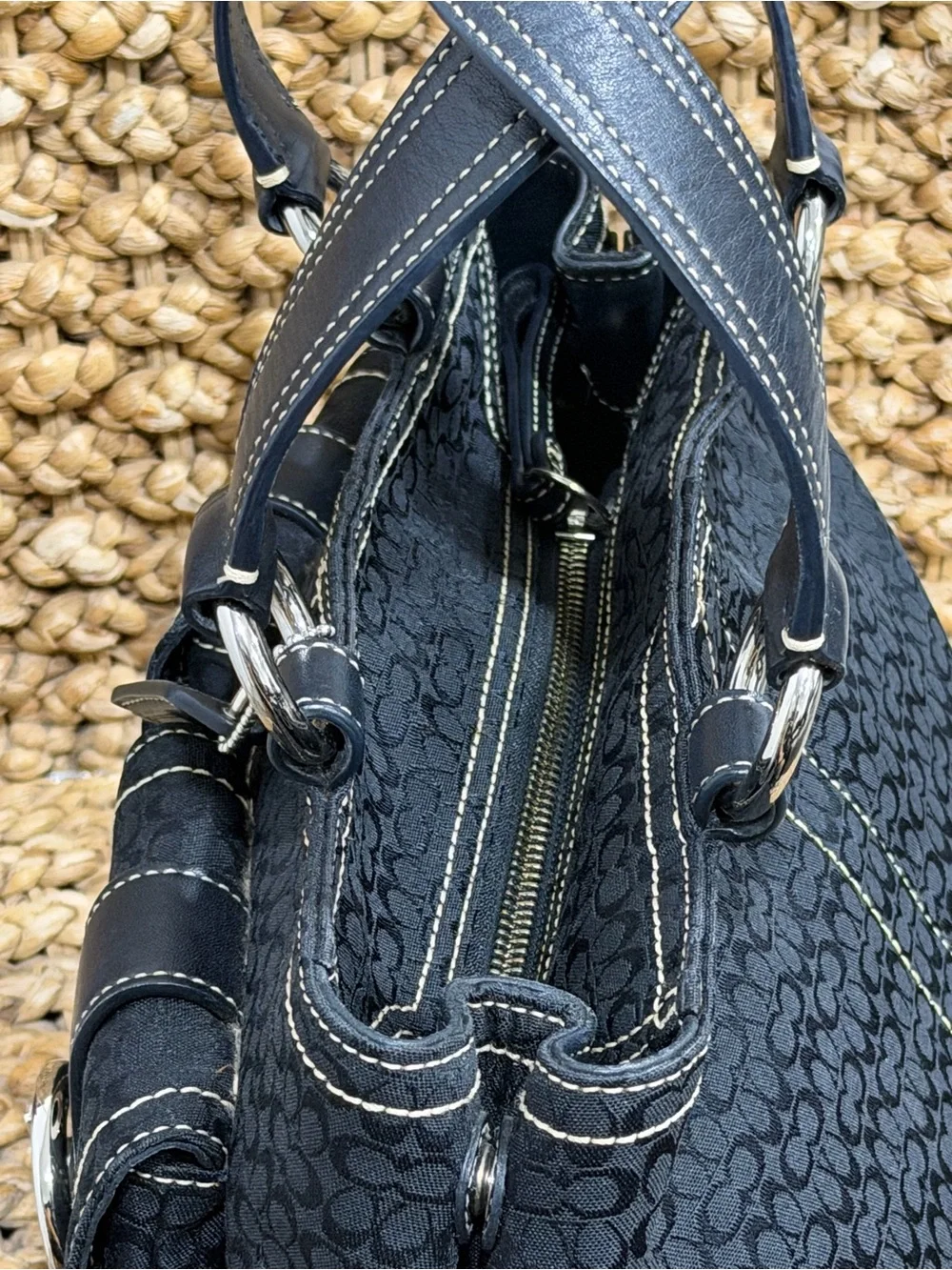 Vintage Coach Soho Jacquard Bag
